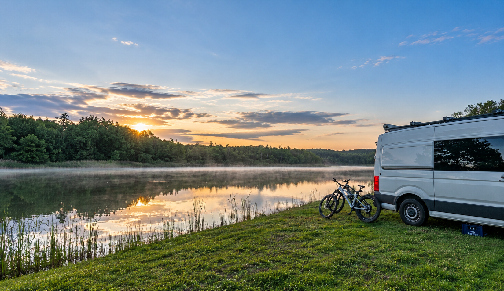 Campingbereich Sonnenwiese direkt am Ufer des Gederner Sees