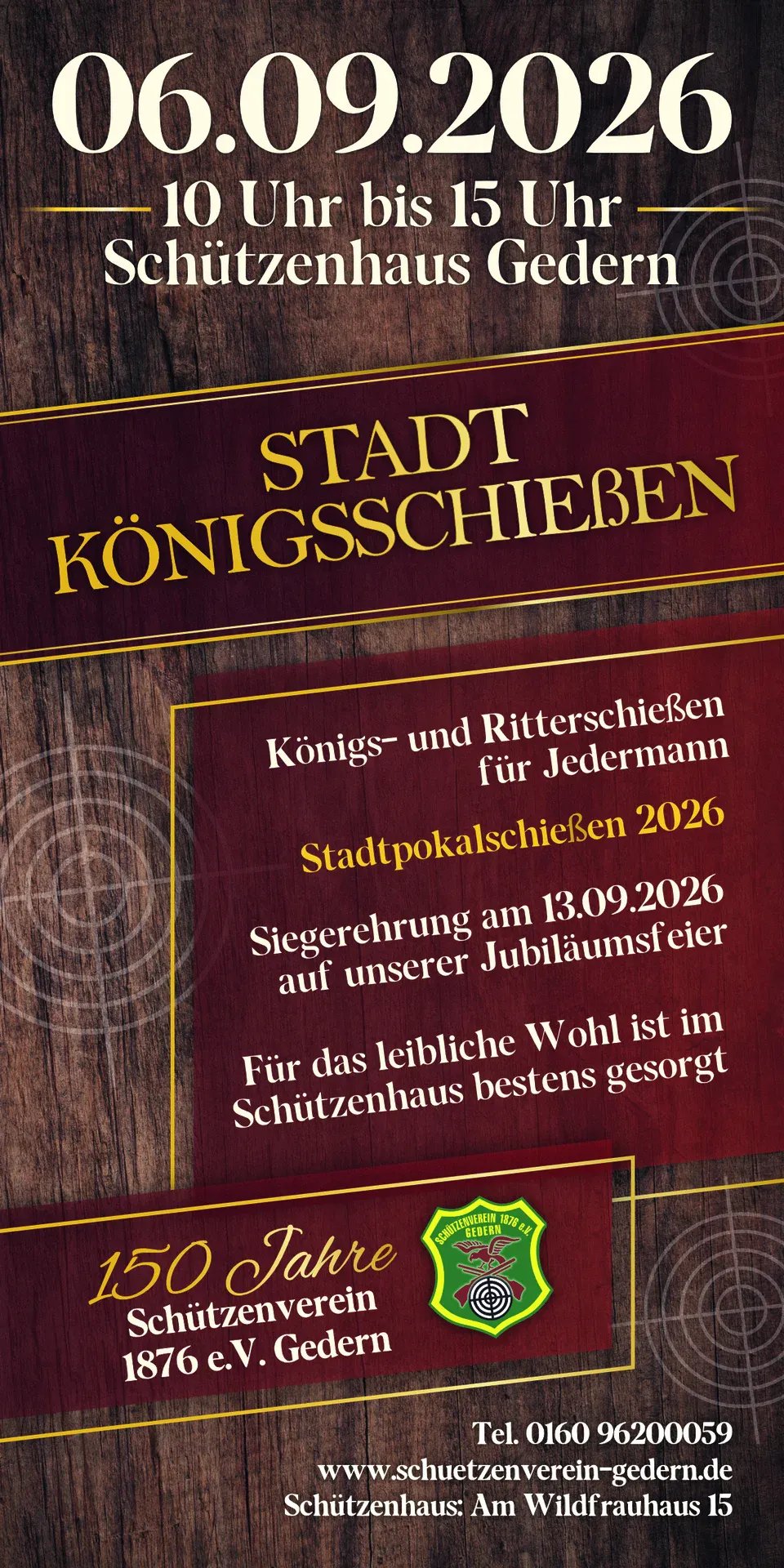 Stadt-Königsschießen – 150 Jahre Gederner Schützenverein – Impression